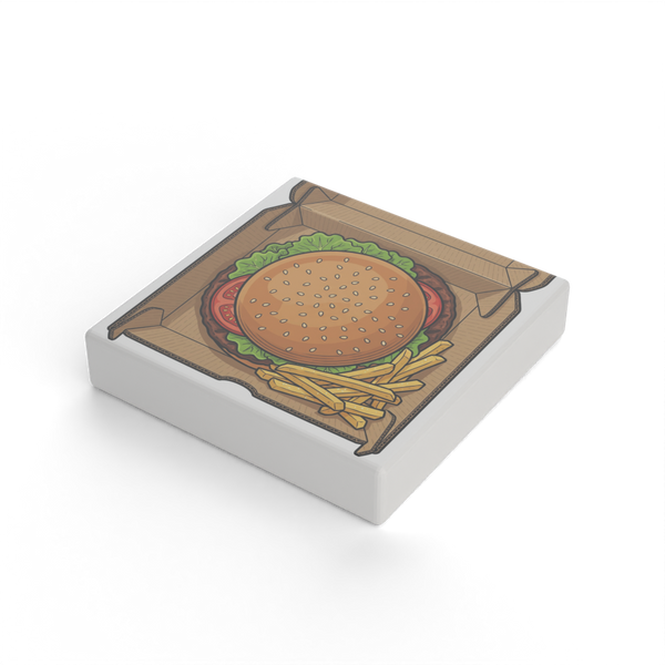 Płytka z nadrukiem «Pudełko z burgerem»