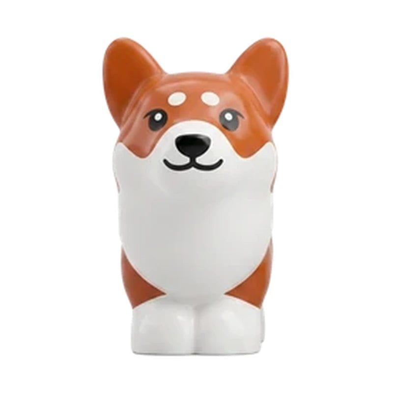 Zwierzę, Pies, Corgi z częściowo ciemnopomarańczowym futrem