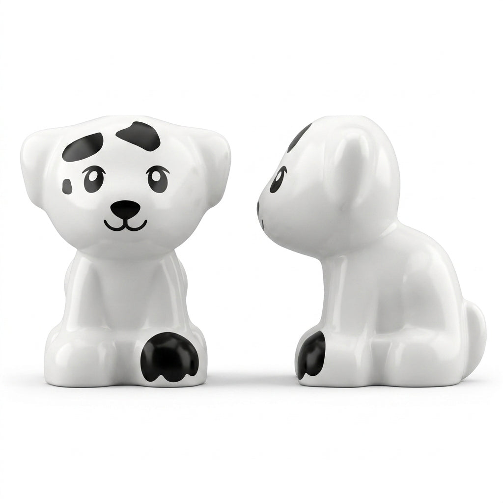 Zwierzę, Szczeniak z czarnymi plamami print