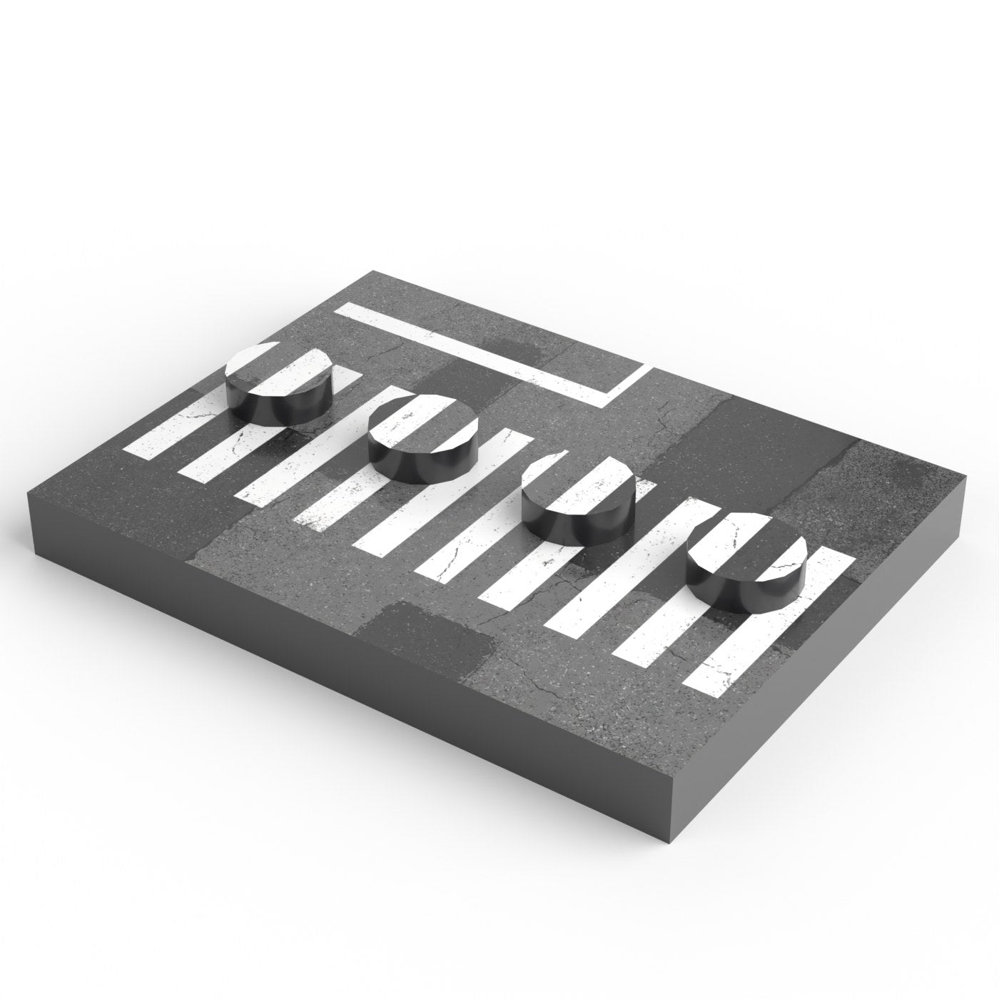 Podstawka pod figurkę 4 × 3 — Przejście dla pieszych (bez figurki)