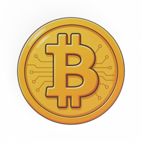 Płytka z nadrukiem «Moneta bitcoin»