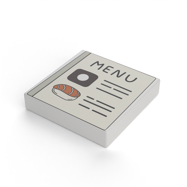 Płytka z nadrukiem «Menu»