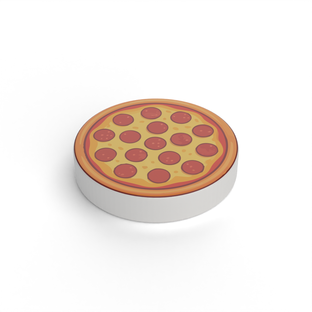 Płytka z nadrukiem «Pizza z pepperoni»