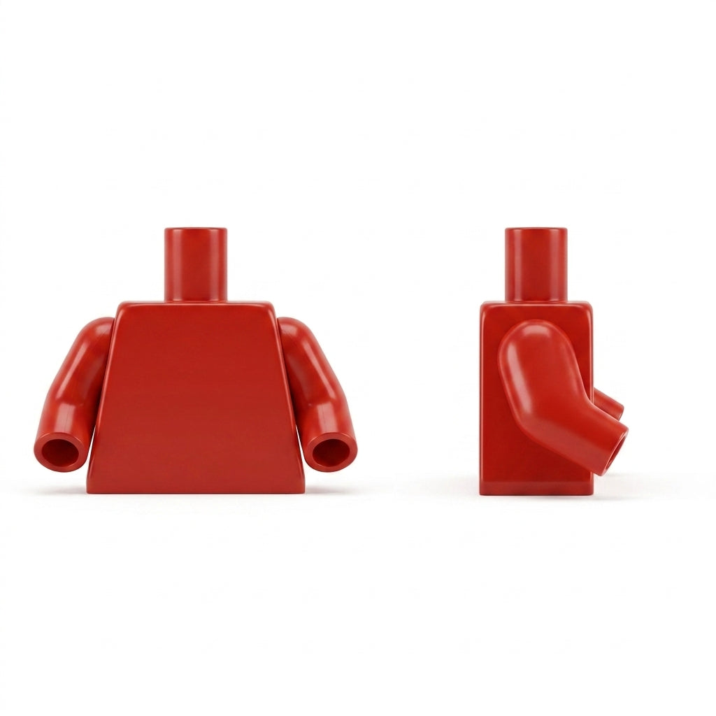 Torso, Red Arms and Hands [Plain]