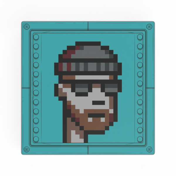 Płytka z nadrukiem «Awatar pixel art»