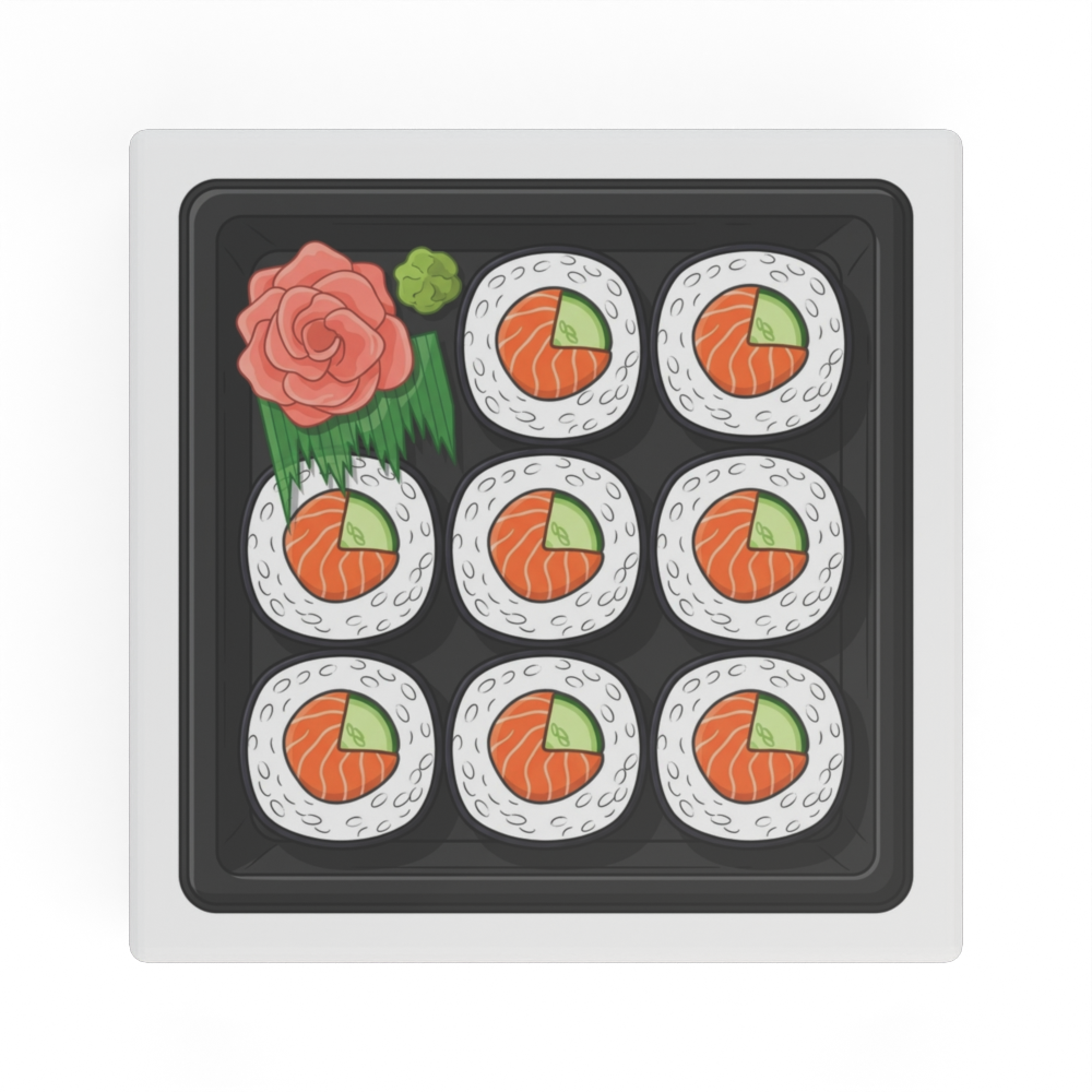 Płytka z nadrukiem «Zestaw sushi»