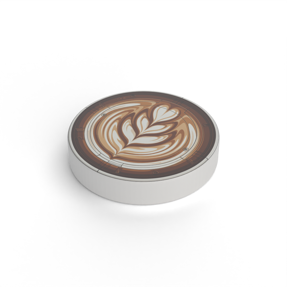 Płytka z nadrukiem «Latte art»