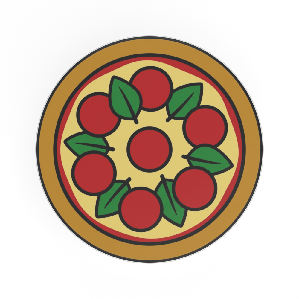 Płytka z nadrukiem «Pizza»