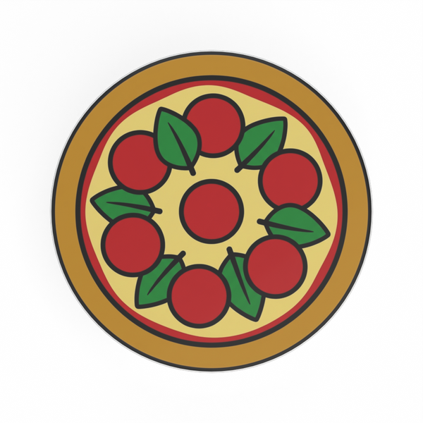 Płytka z nadrukiem «Pizza»