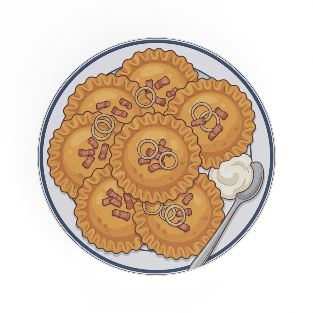 Płytka z nadrukiem «Pierogi»