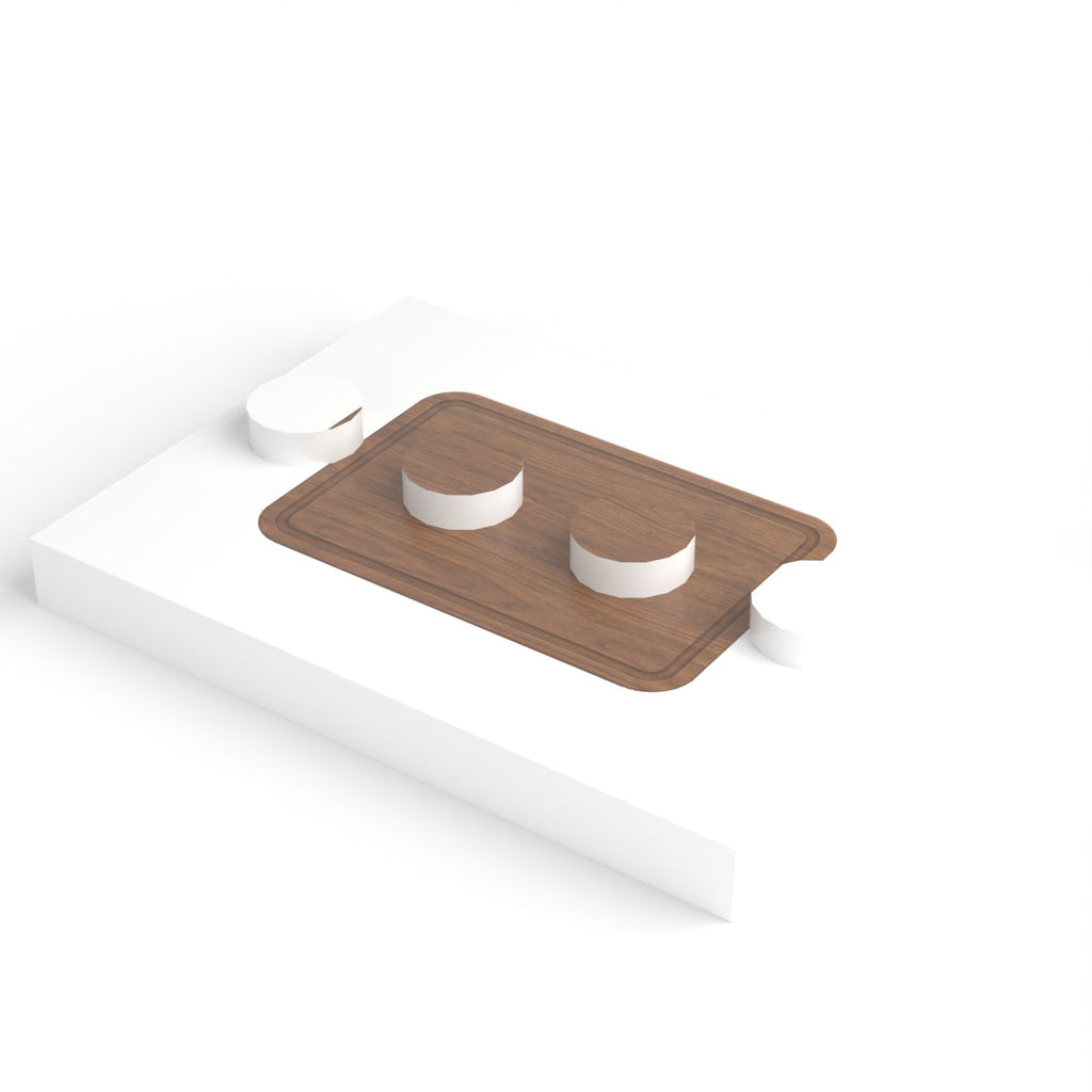 Minifigure stand 4 × 3 — Wooden plaque (figure not included)
