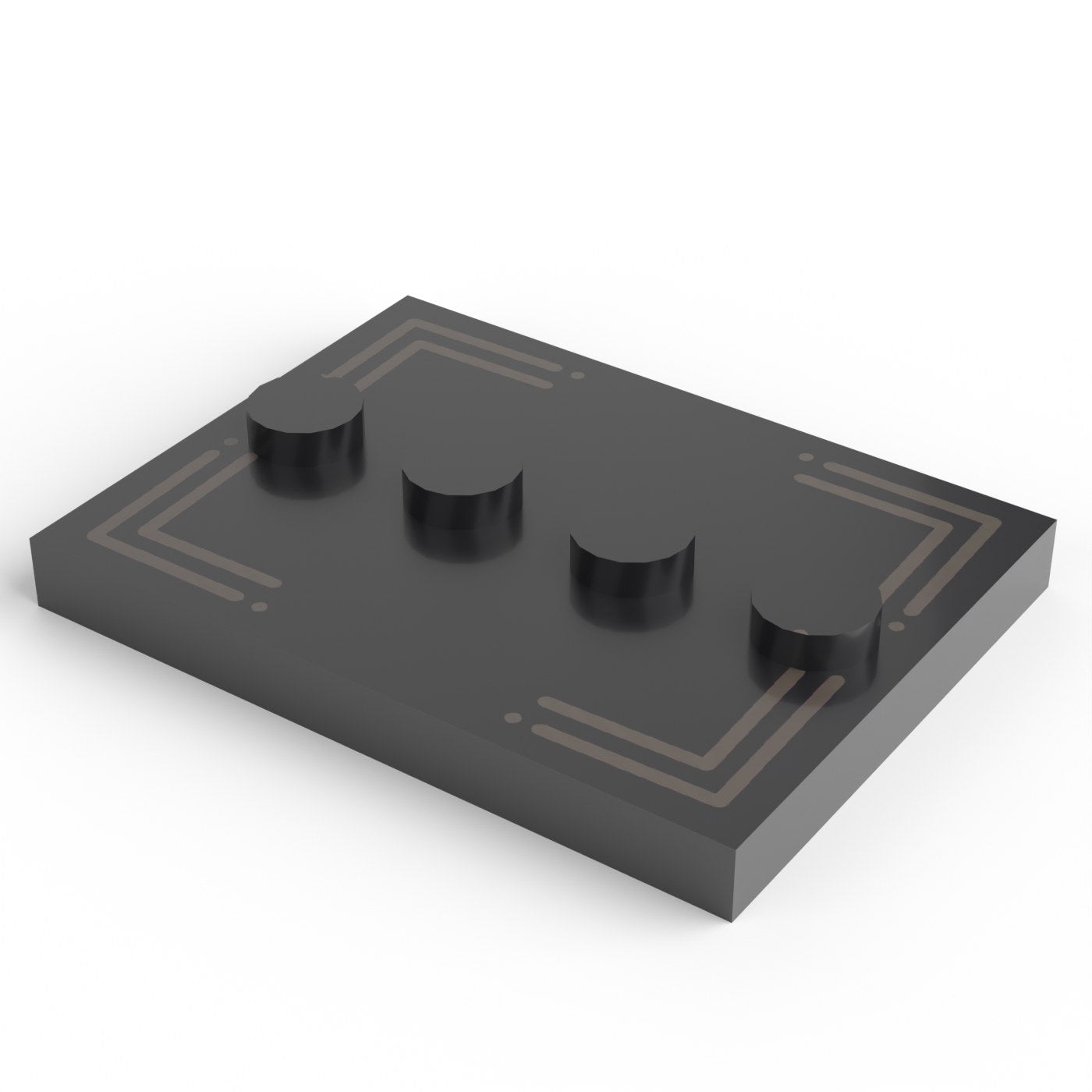 Podstawka pod figurkę 4 × 3 — Narożniki minimal (bez figurki)