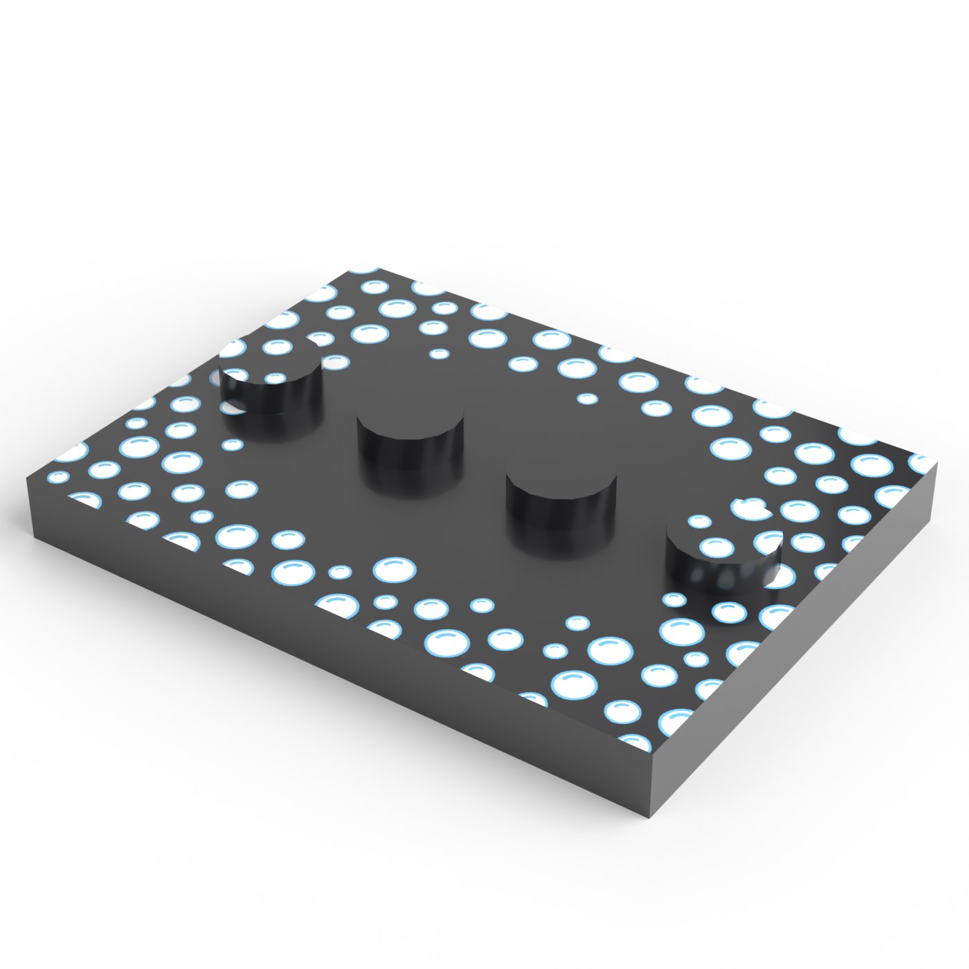 Minifigure stand 4 × 3 — Speech cloud (figure not included)