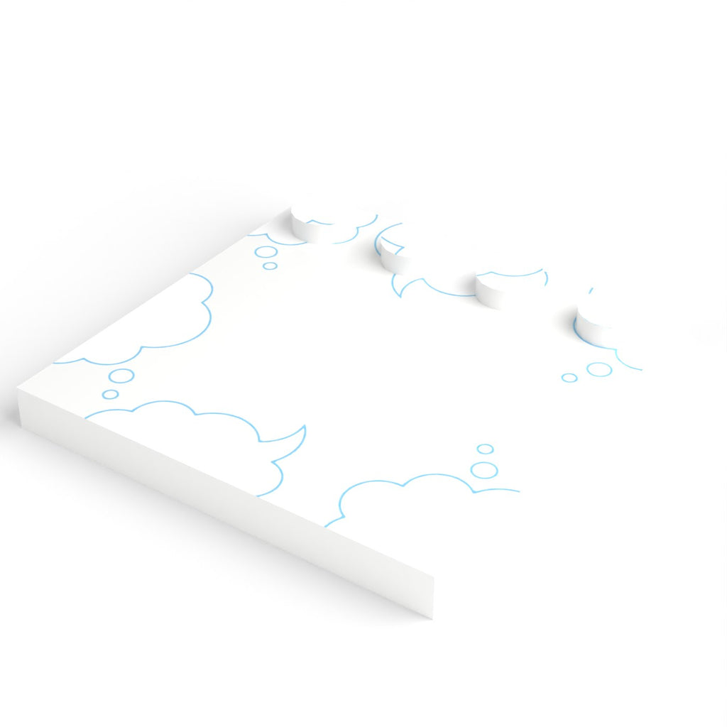 Minifigure stand 4 × 4 — Speech cloud (figure not included)