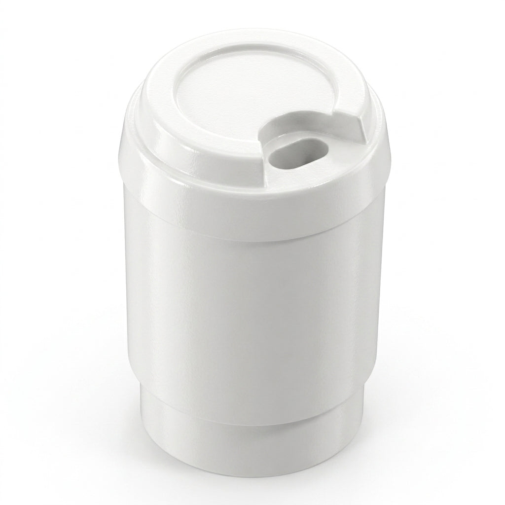 Equipment Cup with Take Out Lid with Drinking Hole [Plain]