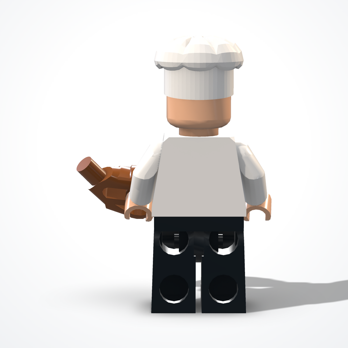 Minifigura del cuoco in mattoncini — vista posteriore