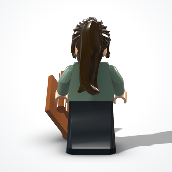 Minifigura dell'insegnante in mattoncini — vista posteriore