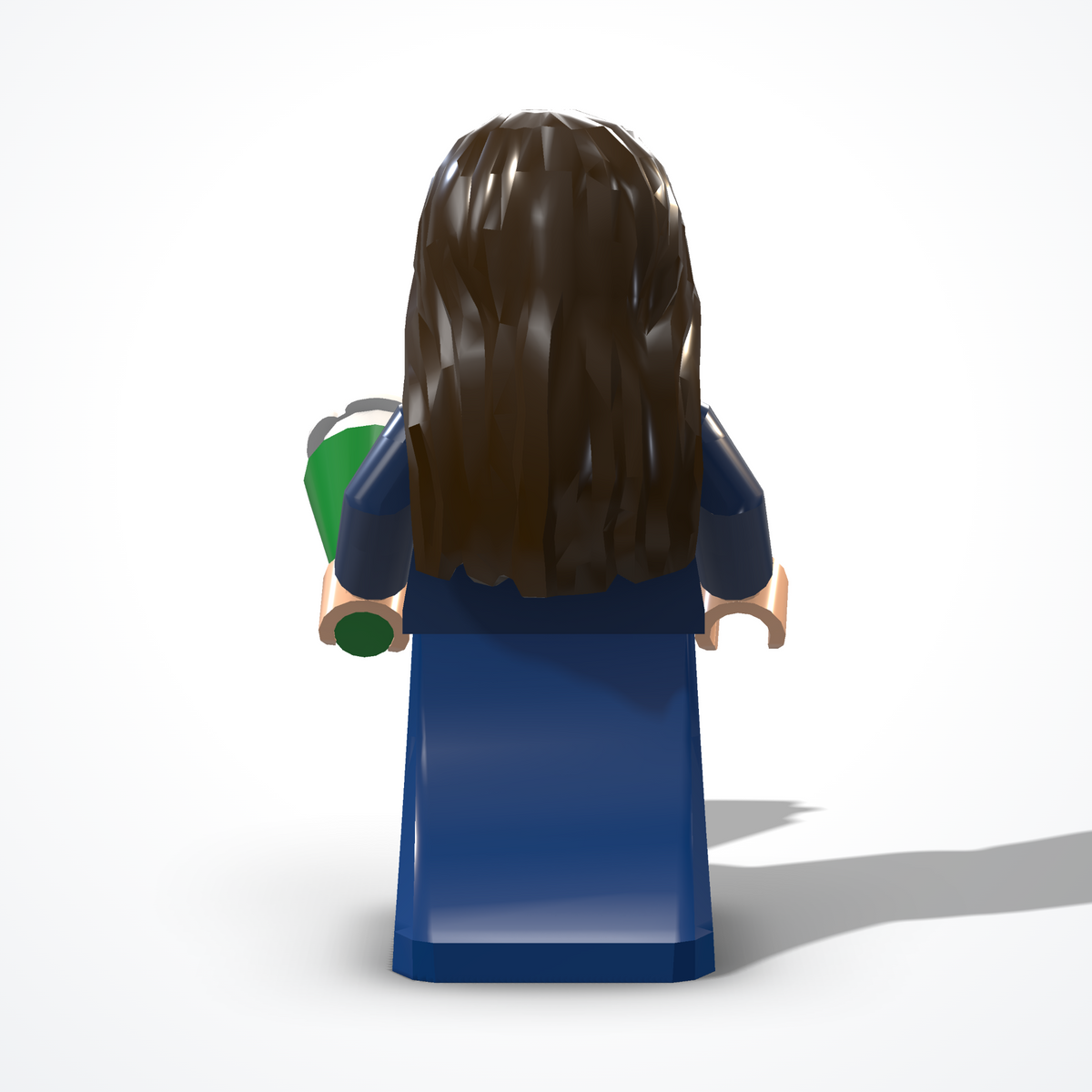 Minifigura della diplomata in mattoncini — vista posteriore
