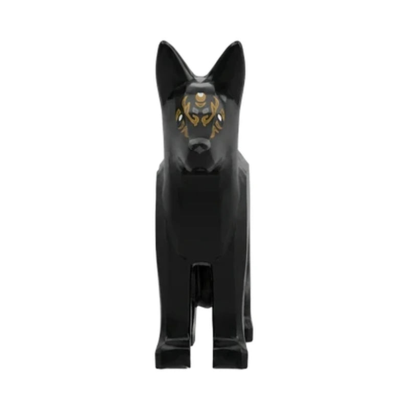 Animal, Dog, Alsatian / German Shepherd (Police Dog) with Bright Light Orange Eyes, Dark Bluish Grey Nose print (Sirius Black)