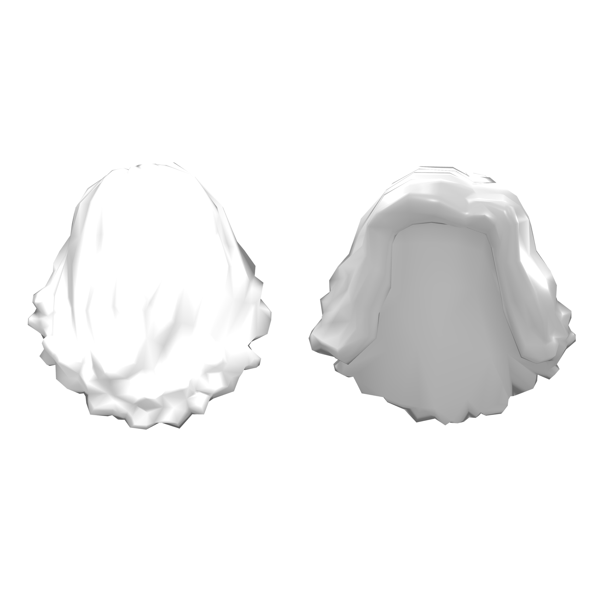 Hair Mid-length with Side Part, Wavy