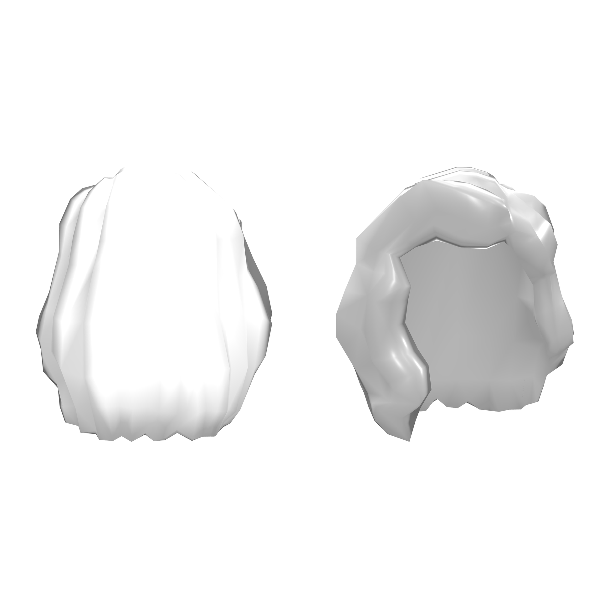 Hair Mid-Length with Part over Front of Right Shoulder