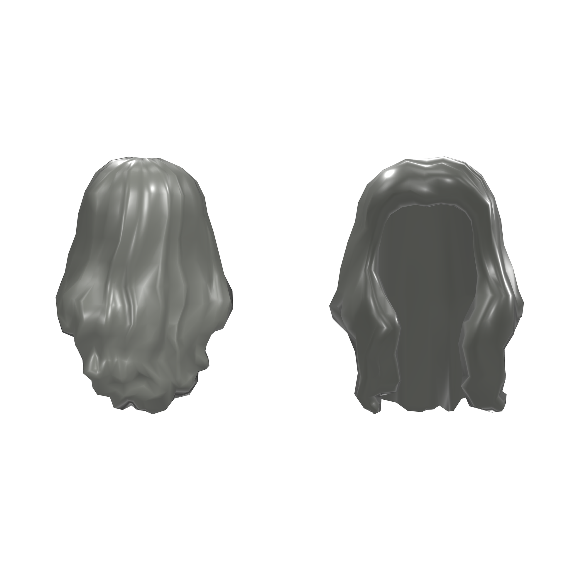 Hair Long Wavy with Centre Part
