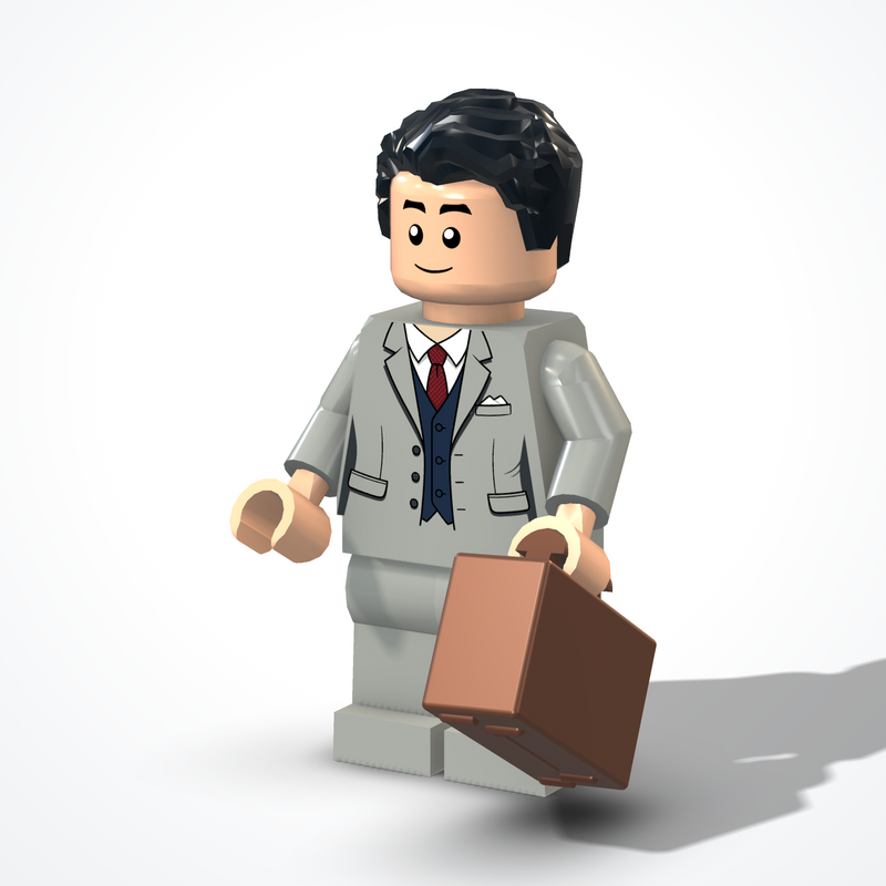 Minifigura dell'uomo d'affari