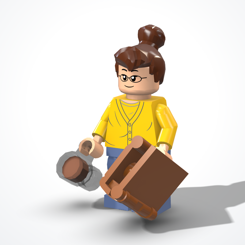 Minifigura dell'amante dei libri
