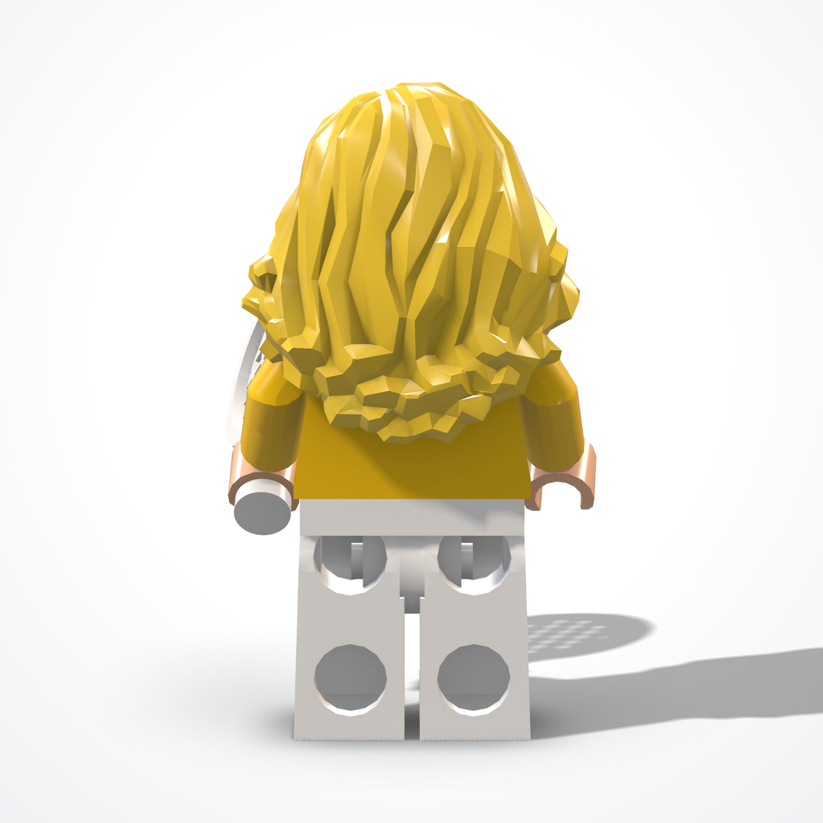 Minifigura della tennista in mattoncini — vista posteriore